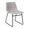 Flash Furniture 18" Light Gray LeatherSoft Dining Chairs, 2PK ET-ER18345-18-LG-BK-GG - alternate 6